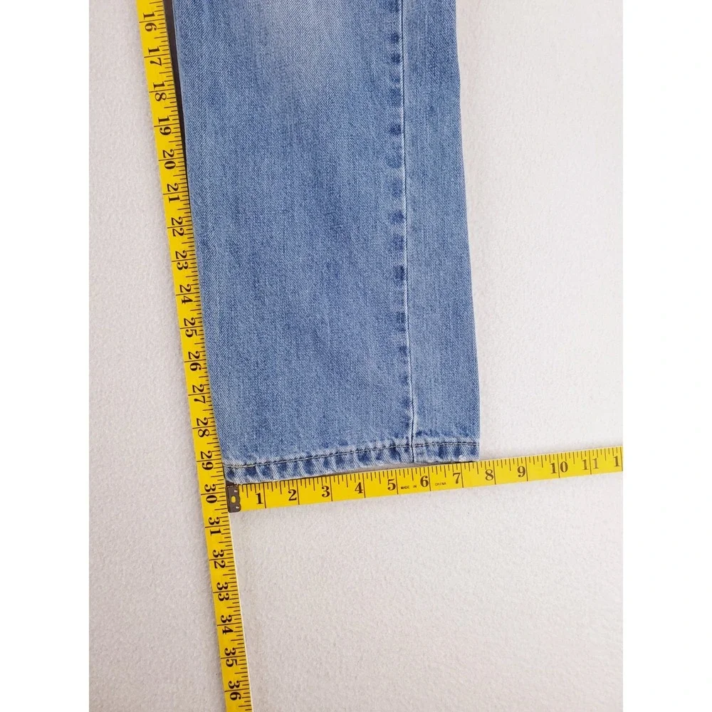 Levis 505 Jeans Mens 32x30 Regular Straight Heavy Denim Work Pants Stone Wash